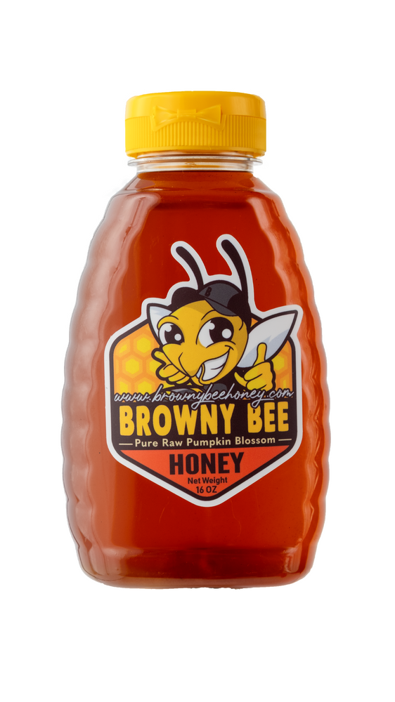 
            
                Load image into Gallery viewer, Browny Bee Pumpkin Blossom Honey
            
        