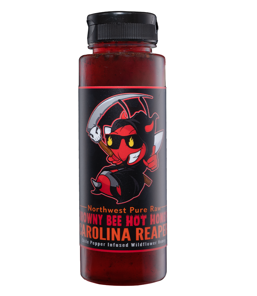 Carolina Reaper Browny Bee Hot Honey 12 oz