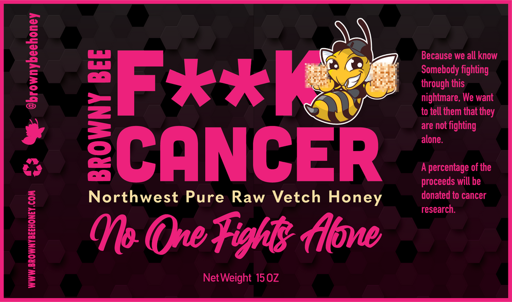 Breast Cancer Awareness Browny Bee Vetch Honey