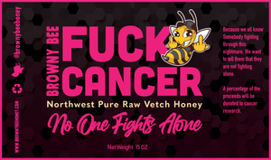 
            
                Load image into Gallery viewer, Breast Cancer Awareness Browny Bee Vetch Honey
            
        