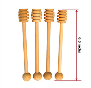 Browny Bee Handmade Wooden Honey Dipper Sticks